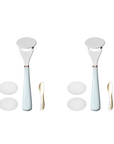 2 LUNAESCENT Touch-Free Skincare Applicator Sets by LUNAESCENT