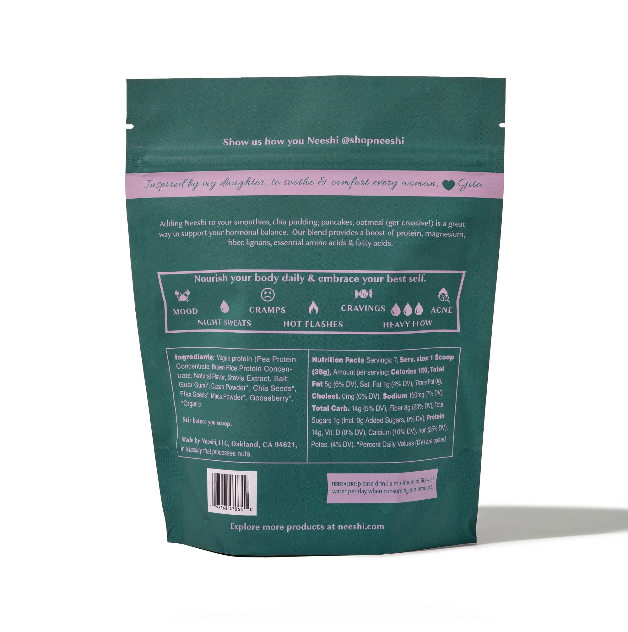 Back of package
