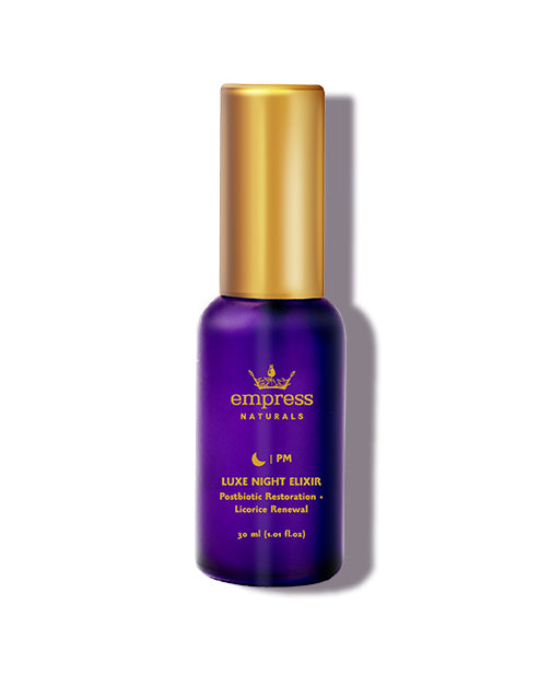 LUXE NIGHT ELIXIR PM | Serum Postbiotic Restoration + Licorice | Renewal Detoxifying | Rejuvenating | Restoring