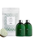 MASAMI Everything Shower  Bundle with Hair Towel, Shampoo, Conditioner and Wabi Sabi Scalp Scrubber
